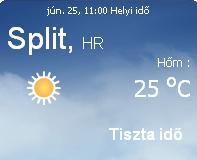 Horvátország napi időjárás előrejelzés 06.25