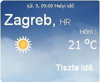 Horvátország aktuális időjárás előrejelzés, 2010. július 9.