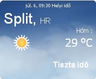 horvátország 2010 napi időjárás előrejelzés 07.06